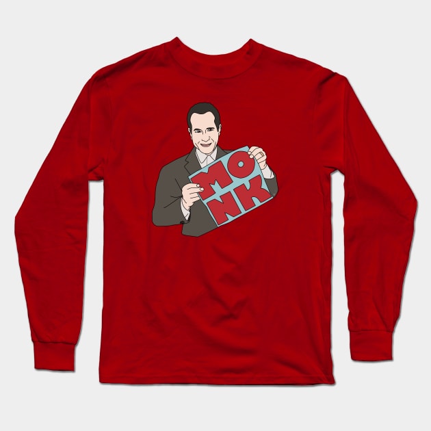 Mr. Monk Long Sleeve T-Shirt by thecompassrose